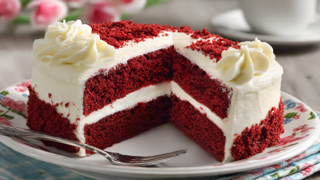 రెడ్ వెల్వెట్ కేక్ – సాఫ్ట్ & స్పాంజీ (ఇంటి స్టైల్)